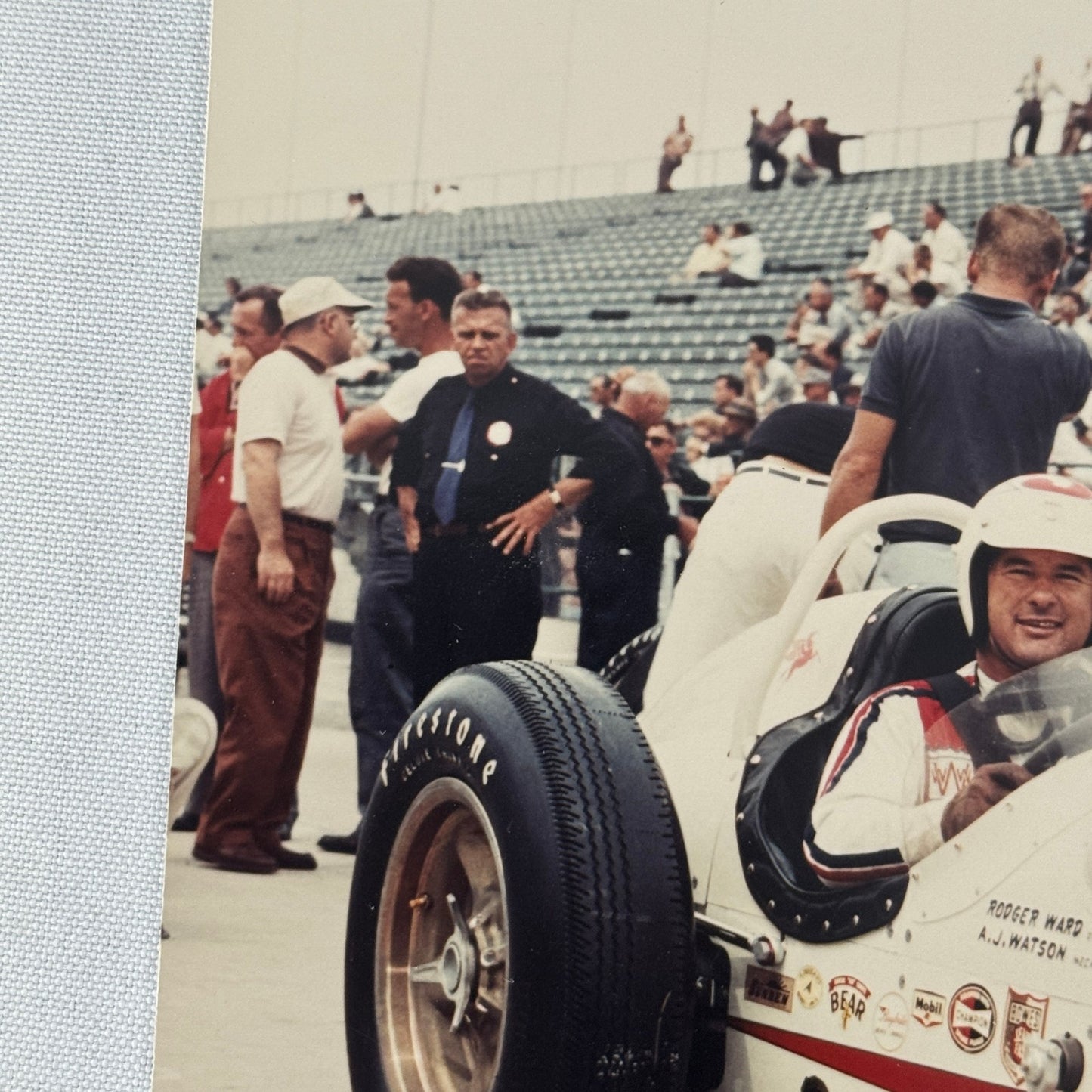 Vintage Indy Racing Photo Roger Ward 1959 Car Motorsport Modern Print