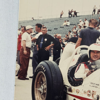 Vintage Indy Racing Photo Roger Ward 1959 Car Motorsport Modern Print