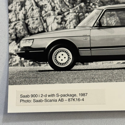1987 Saab 900i Car Automobile Factory Press Photo Photograph Vintage Saab 900 i
