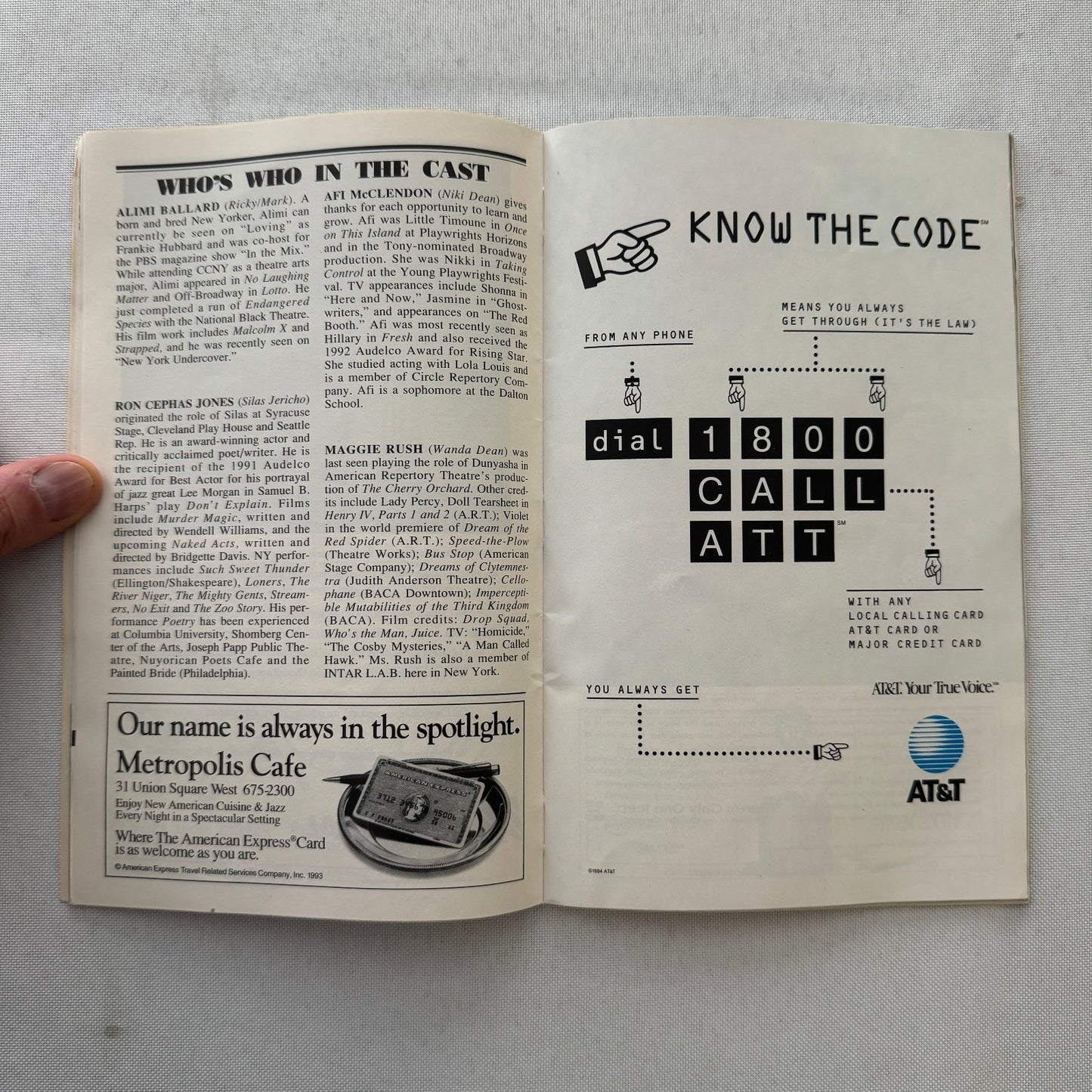 Holiday Heart Theater Playbill Cast Signed Autographed Signature Alimi Ballard