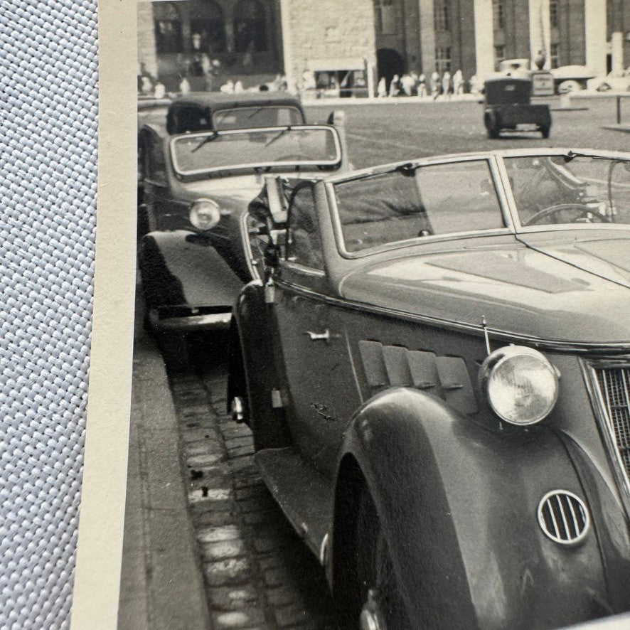 Vintage Auto Union Audi Car Automobile Photo Photograph Print Stuttgart Germany