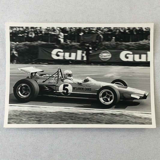 Vintage Racing Car Photo Photograph - Denny Hulme 1970 Race of Champions McLaren