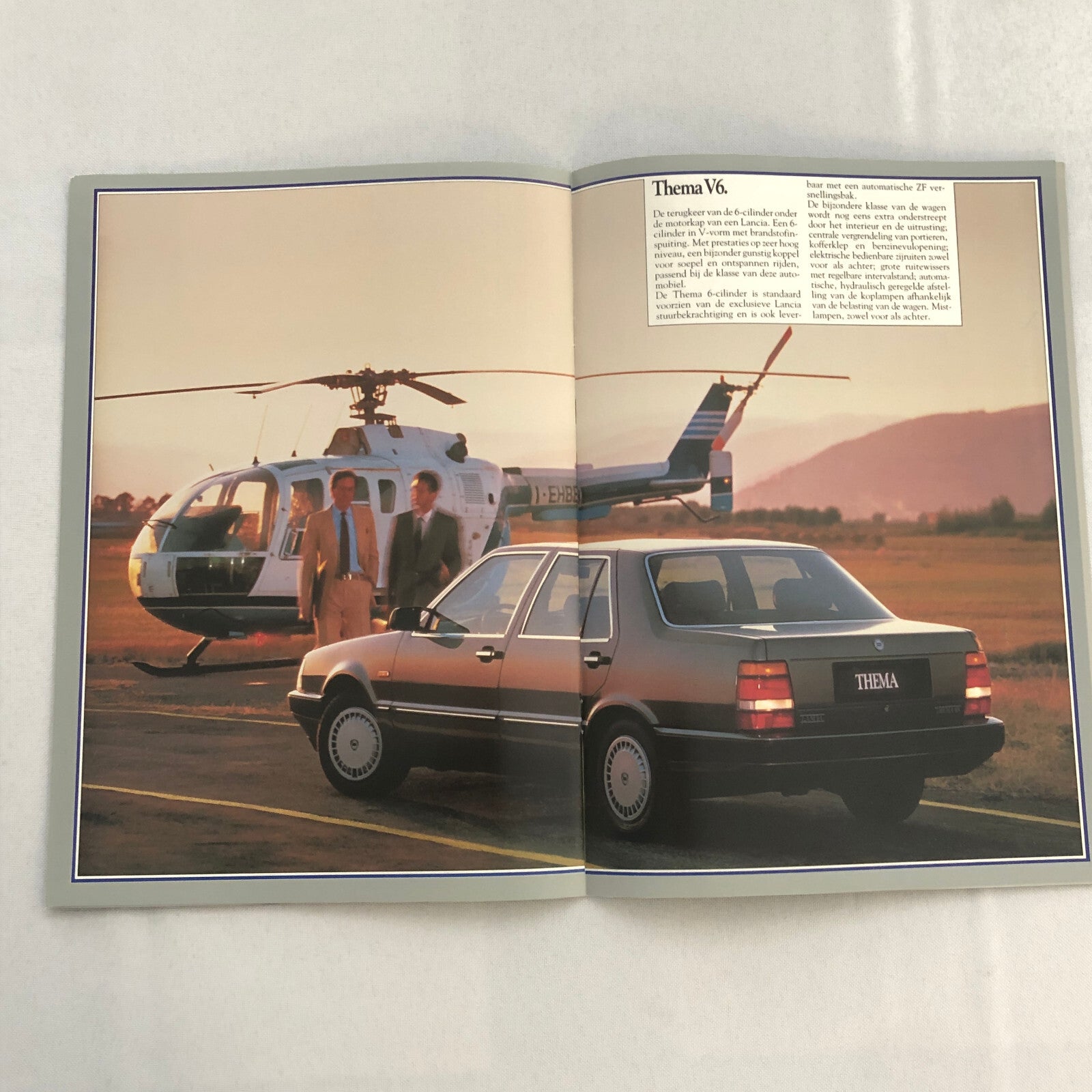 Lancia Thema Car Sales Brochure Catalog German Turbo V6 i.e. Diesel