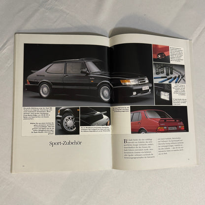 Vintage Saab 900 Car Sales Brochure Catalog 900 Cabriolet 900 Turbo 16S GERMAN