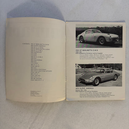 Vintage Ferrari Maranello Concessionaires Dealership Brochure 250 GT 400