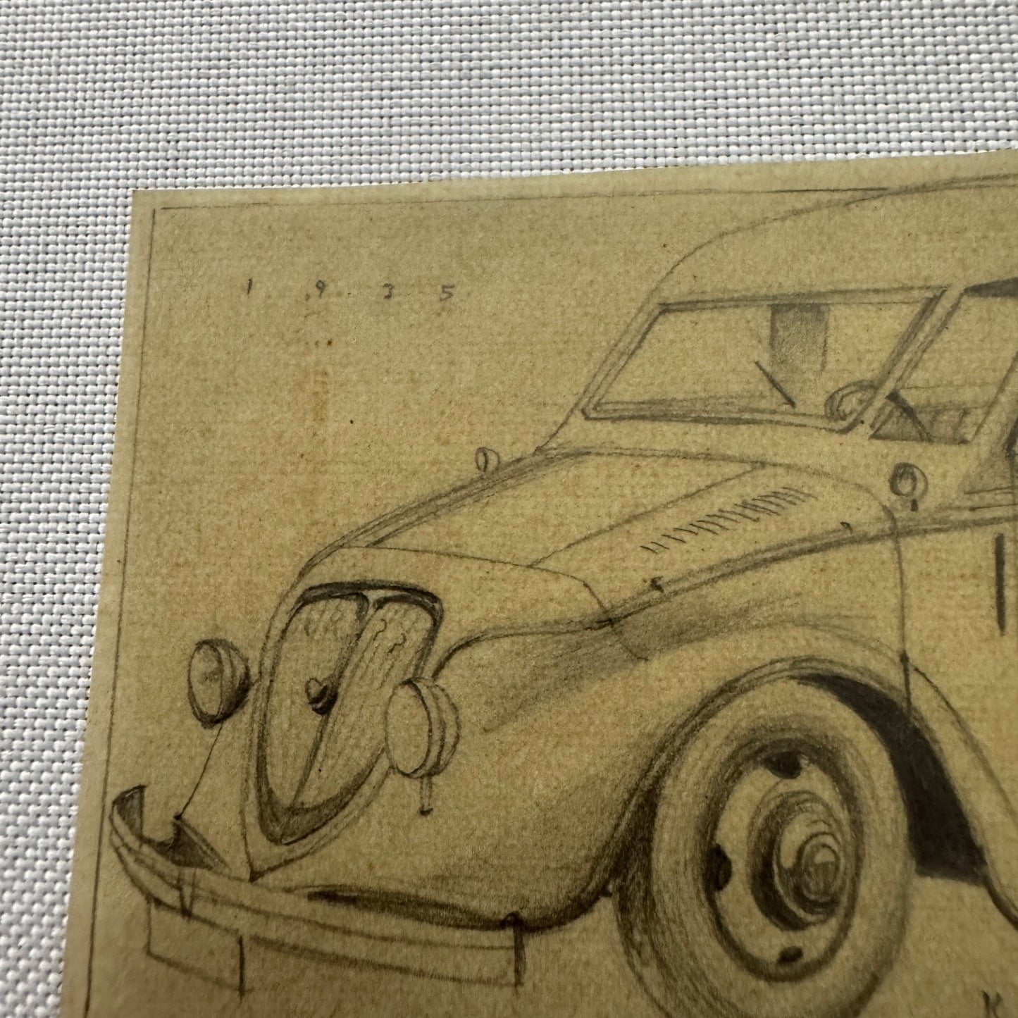 Vintage Illustration Krupp Bus Truck Germany Hand Drawn Drawing Sketch Art