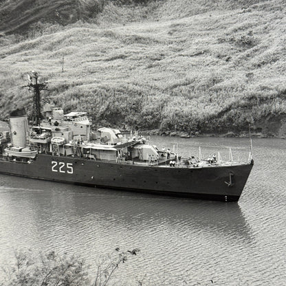 Vintage Military Boat Ship Photo Photograph Print HMCS Sioux Panama Canal 1956