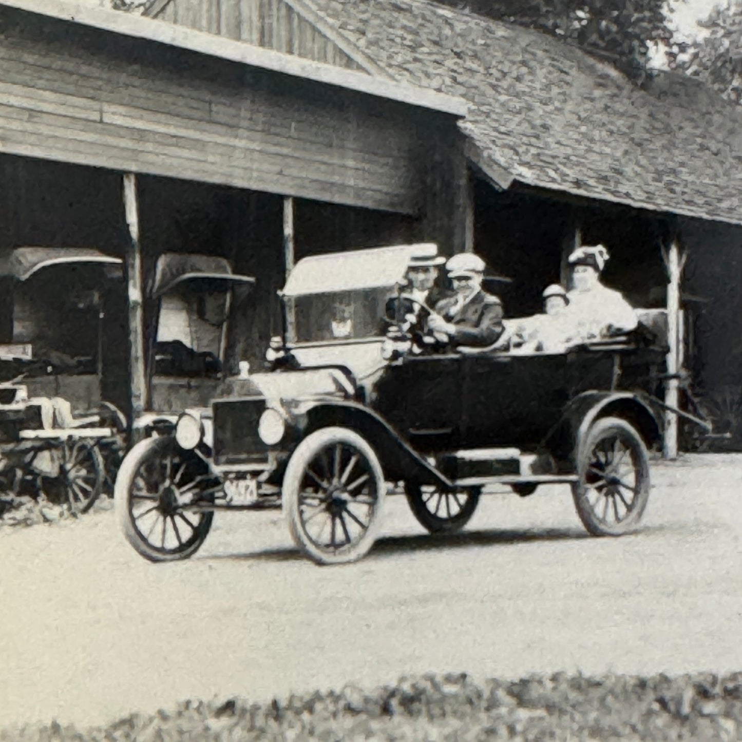 Vintage Car Automobile Photo Photograph Print Snapshot People