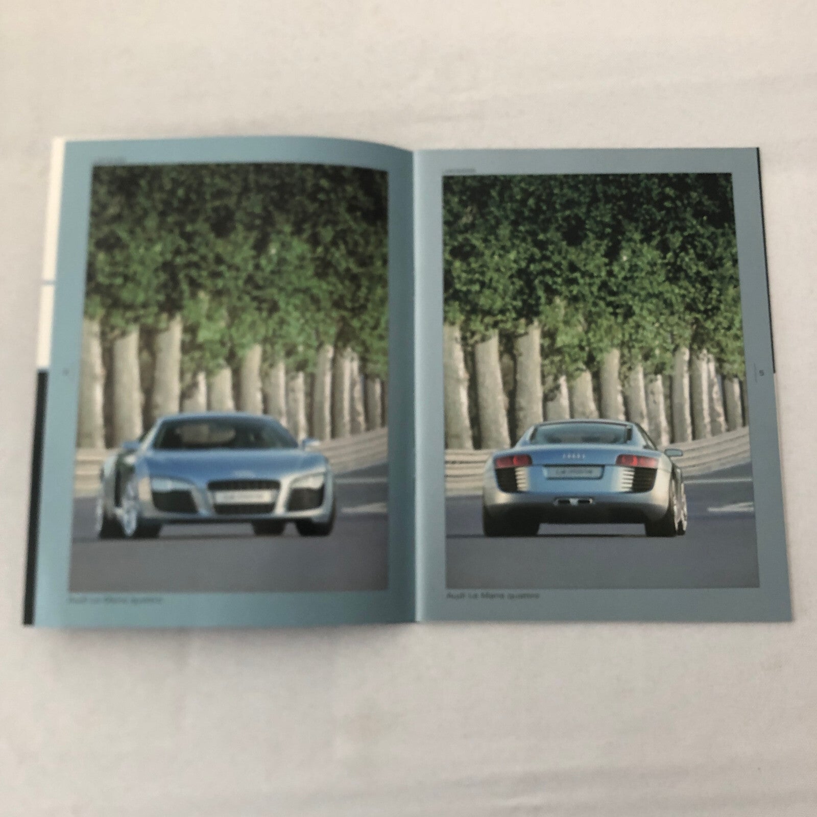 2003 Audi LeMans Concept Car Prototype Press Kit Brochure Photo CD R8 GERMAN