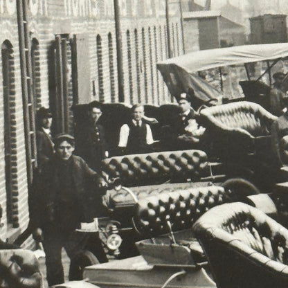 1906 Oldsmobile Car Photo Photograph Print Vintage Factory Plant Boxcar Train GM
