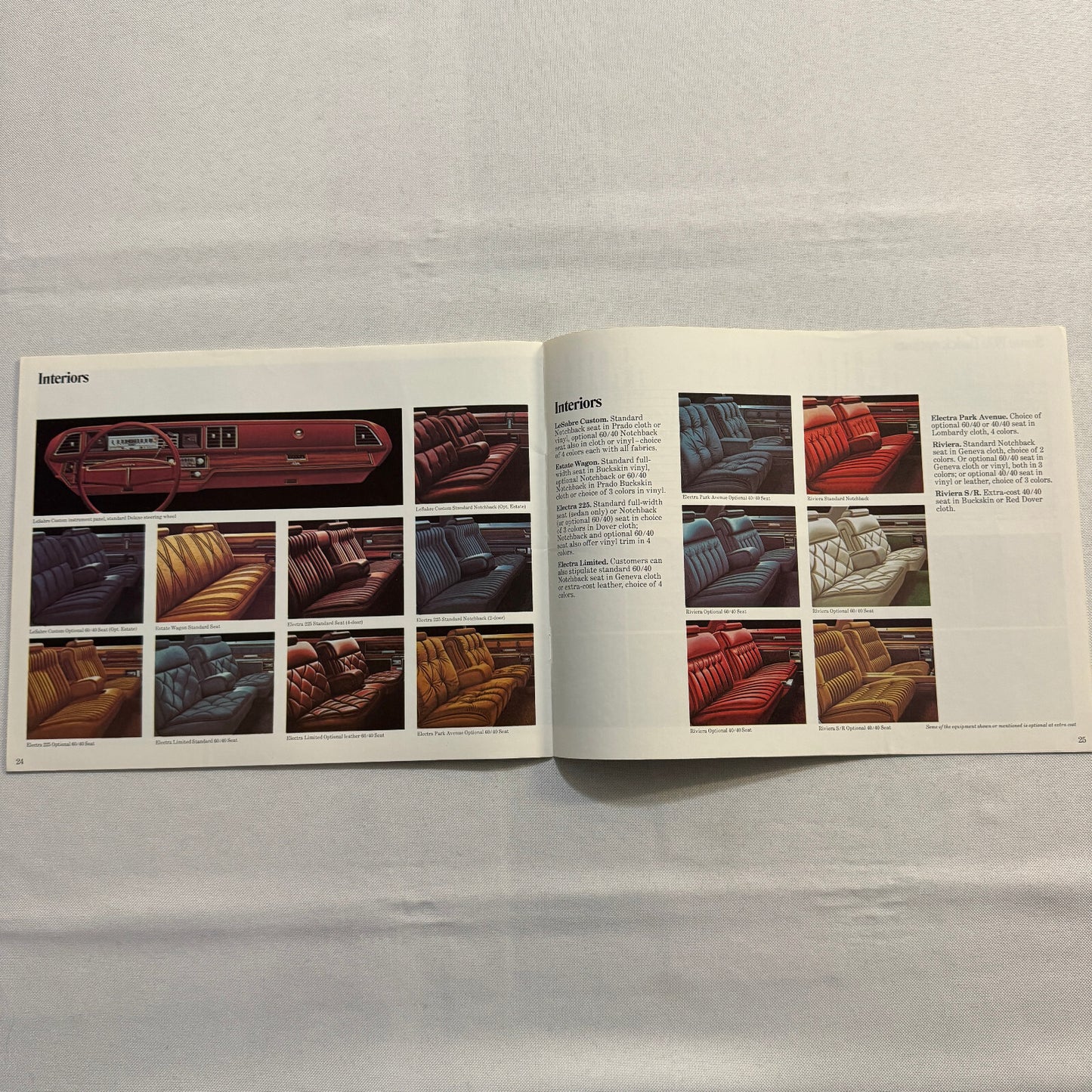 1976 Buick Car Sales Brochure Catalog Regal Century LeSabre Estate Wagon Riviera
