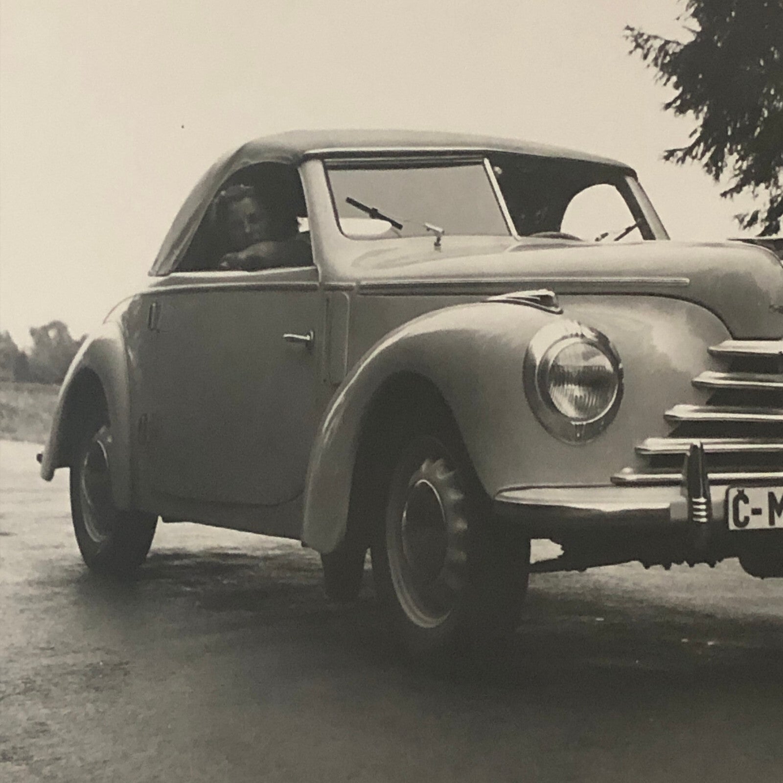 Vintage Skoda Car Photo Photograph Print Automobile
