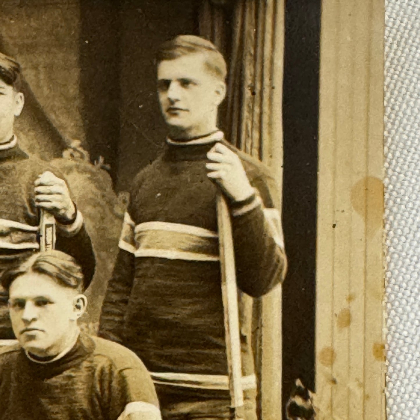 1928 Antique Hockey RPPC Real Photo Postcard Post Card Team Vintage Sports