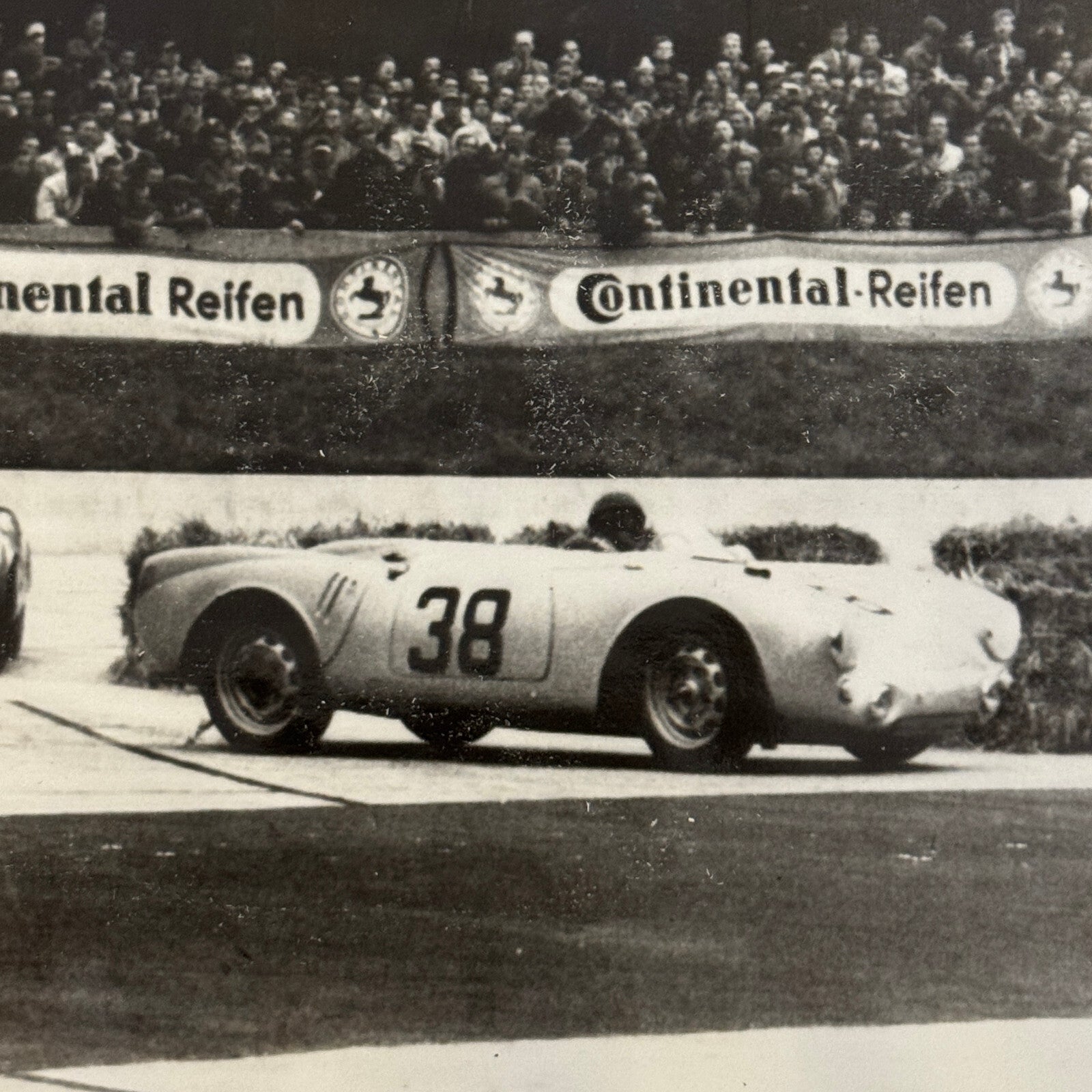 Vintage Porsche Racing Car Press Photo Photograph