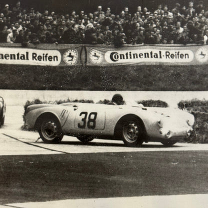 Vintage Porsche Racing Car Press Photo Photograph