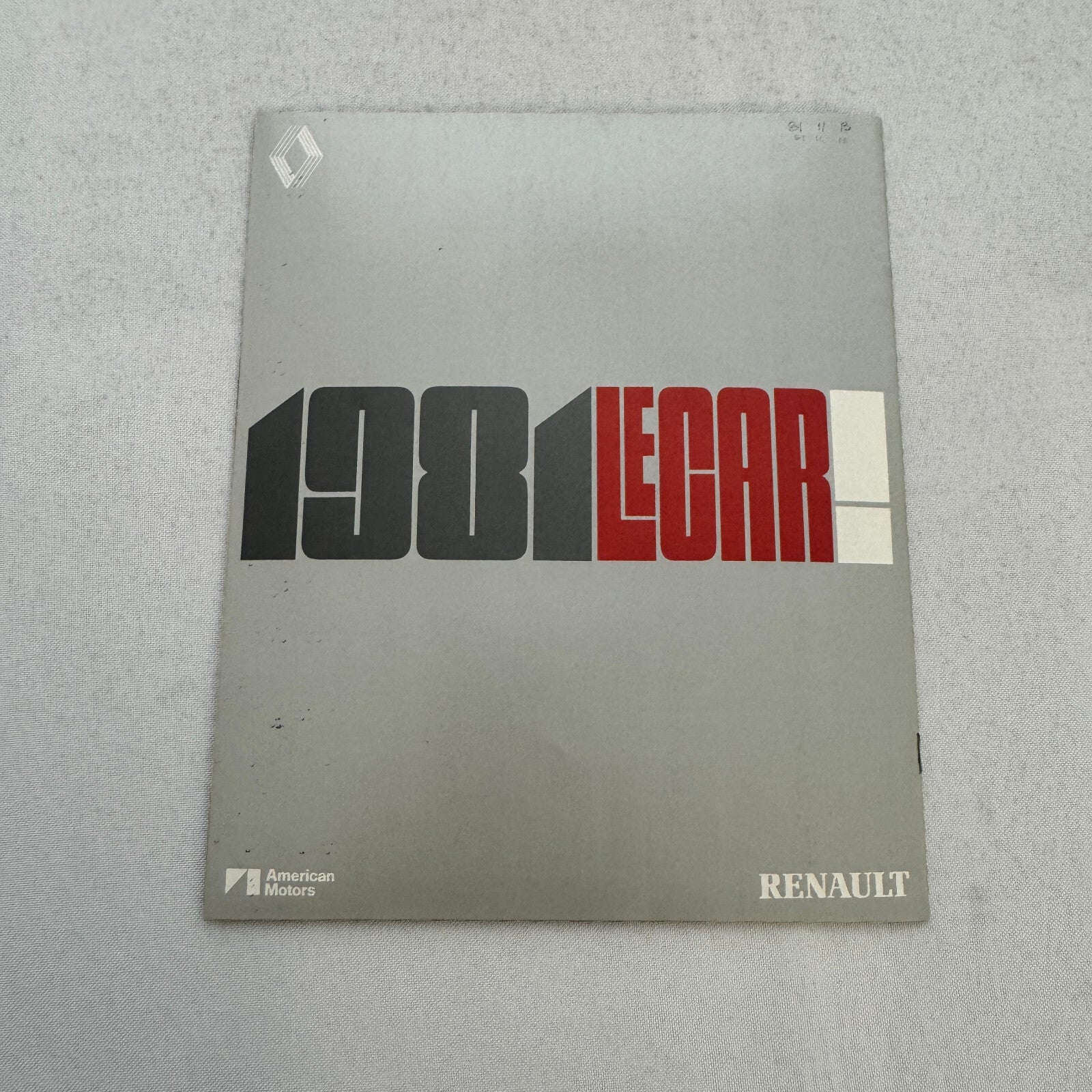 1981 Renault LeCar Car Sales Brochure Catalog Vintage Advertising