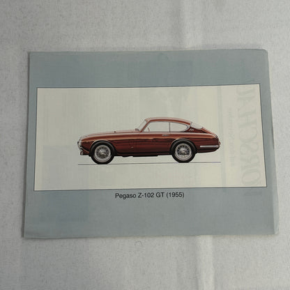 Pegaso Z-102 Coupe Touring Superleggera Car Illustration Art Drawing Hand Drawn