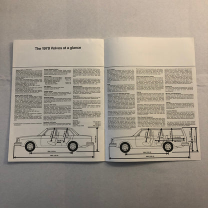 1978 Volvo Sales Brochure Catalog 262C 260 240 Series 242 GT
