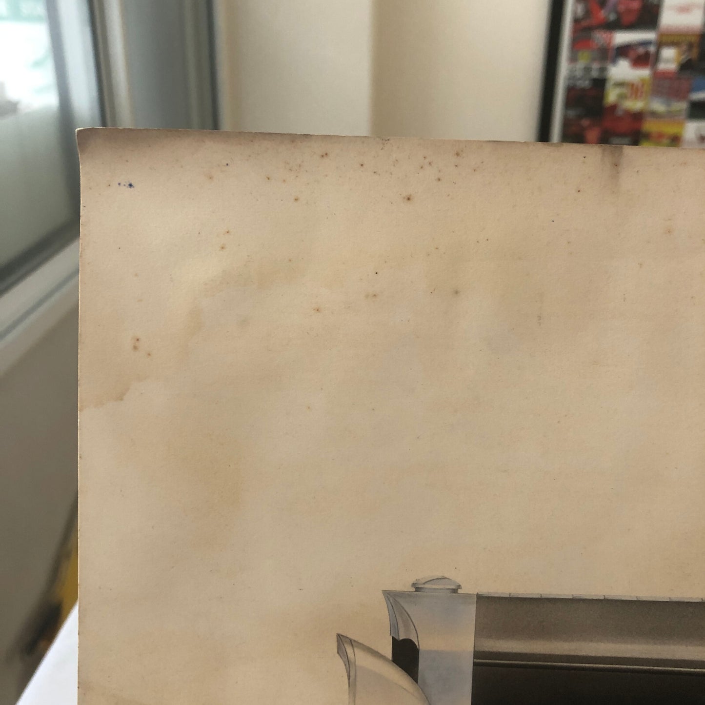 Antique Automobile Car Illustration Art Signed and Dated 1929