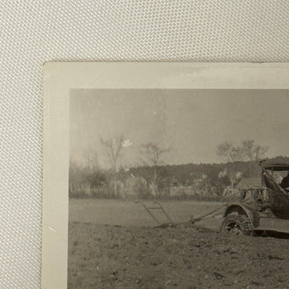 Antique Car Tractor Photo Photograph Print Automobile Farm Plow Snapshot Print