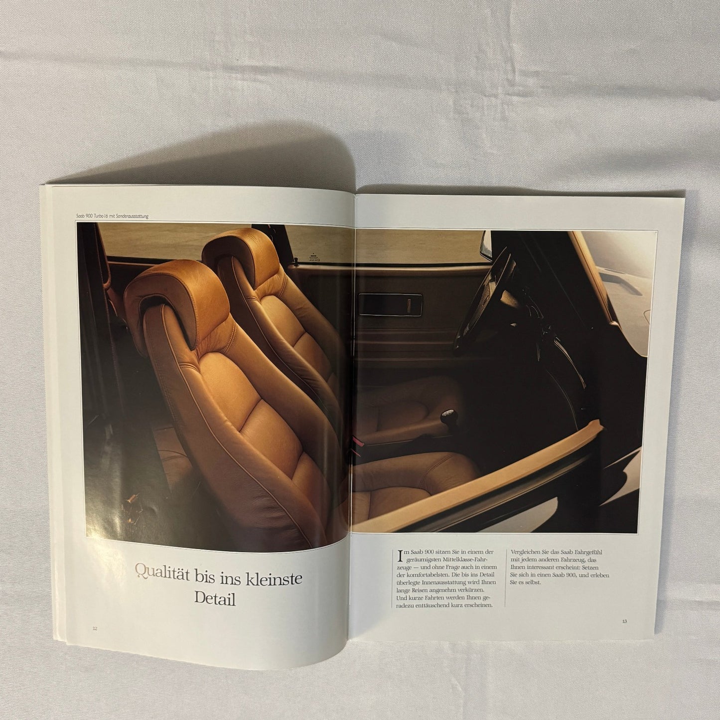 Vintage Saab 900 Car Sales Brochure Catalog 900 Cabriolet 900 Turbo 16S GERMAN