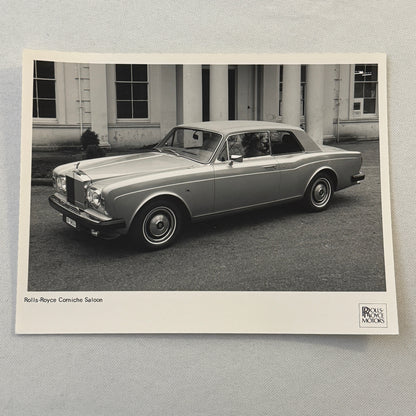 Rolls Royce Corniche Saloon Car Factory Press Photo Photograph Print 1980