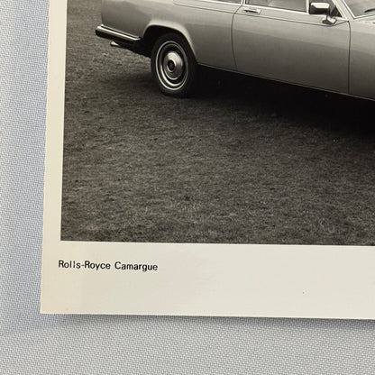 Rolls Royce Camargue Car Factory Press Photo Photograph Print 1980