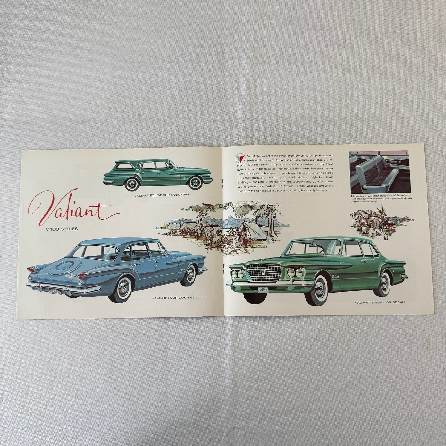 1961 Valiant By Chrysler Car Automobile Sales Brochure Catalog Advertising