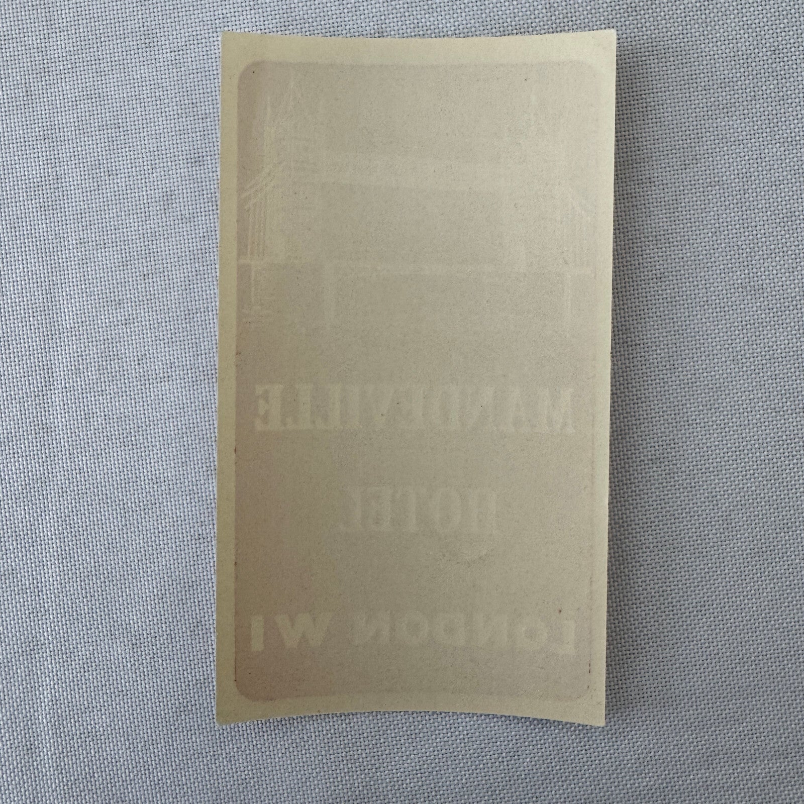 Vintage Hotel Travel Luggage Label Mandeville Hotel London