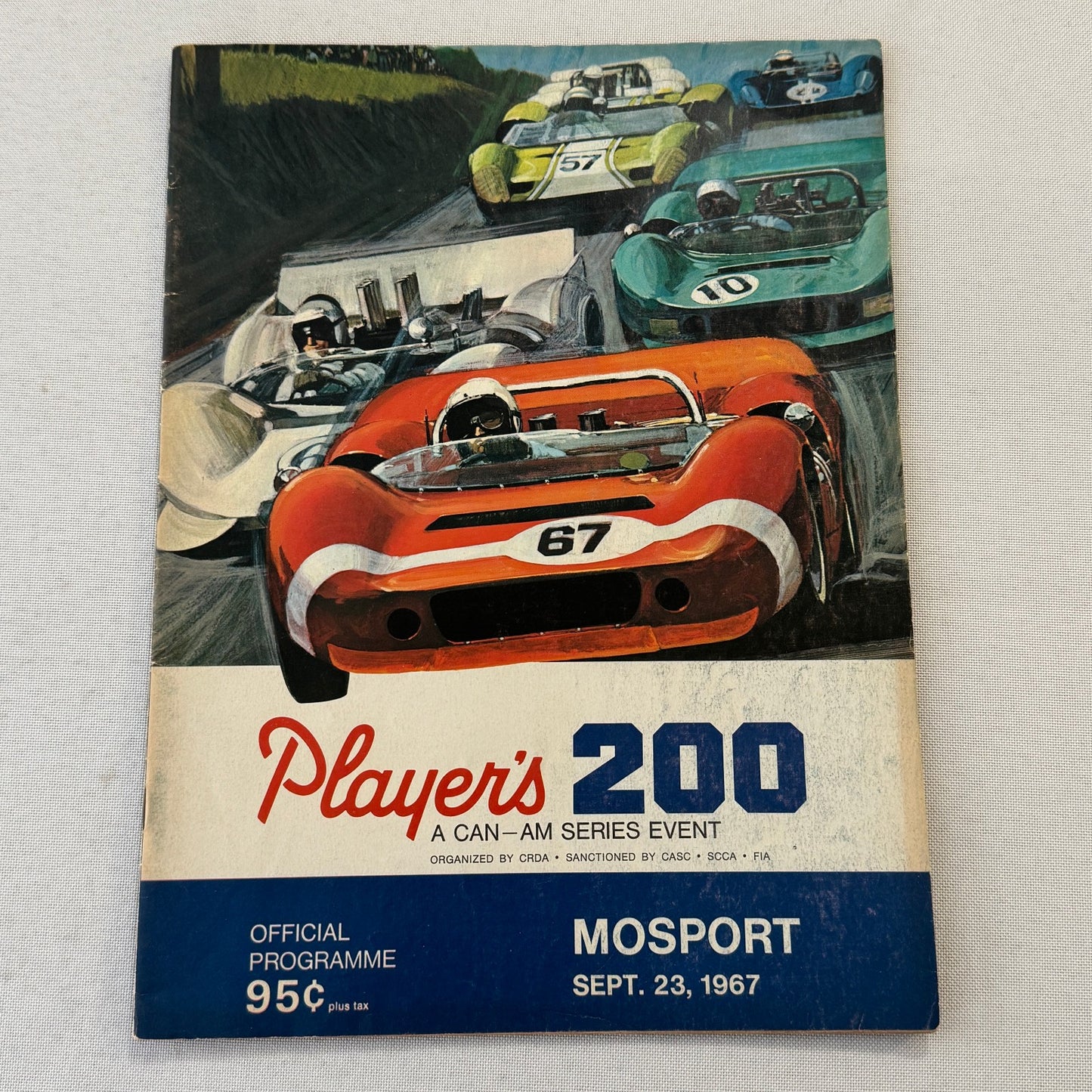 1967 Can Am Racing Program Players 200 Mosport Canada CanAm Bruce McLaren +