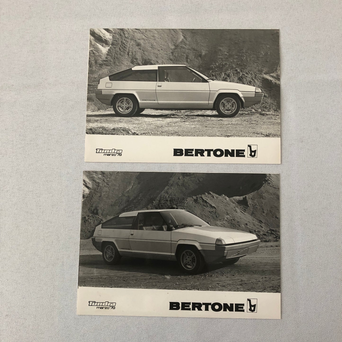1979 Bertone Tundra Volvo 343 Concept Car Prototype Press Kit Photos