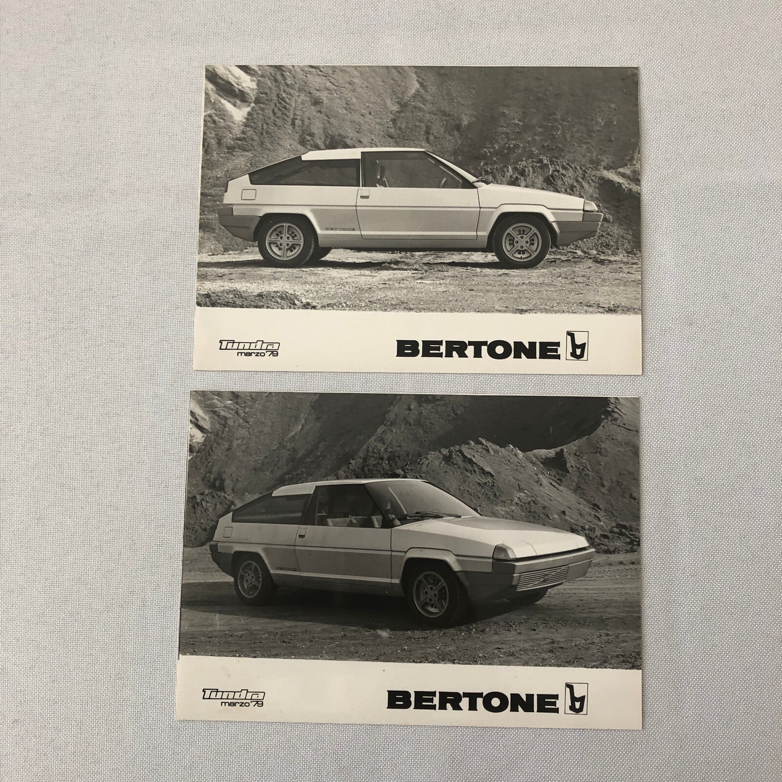 1979 Bertone Tundra Volvo 343 Concept Car Prototype Press Kit Photos