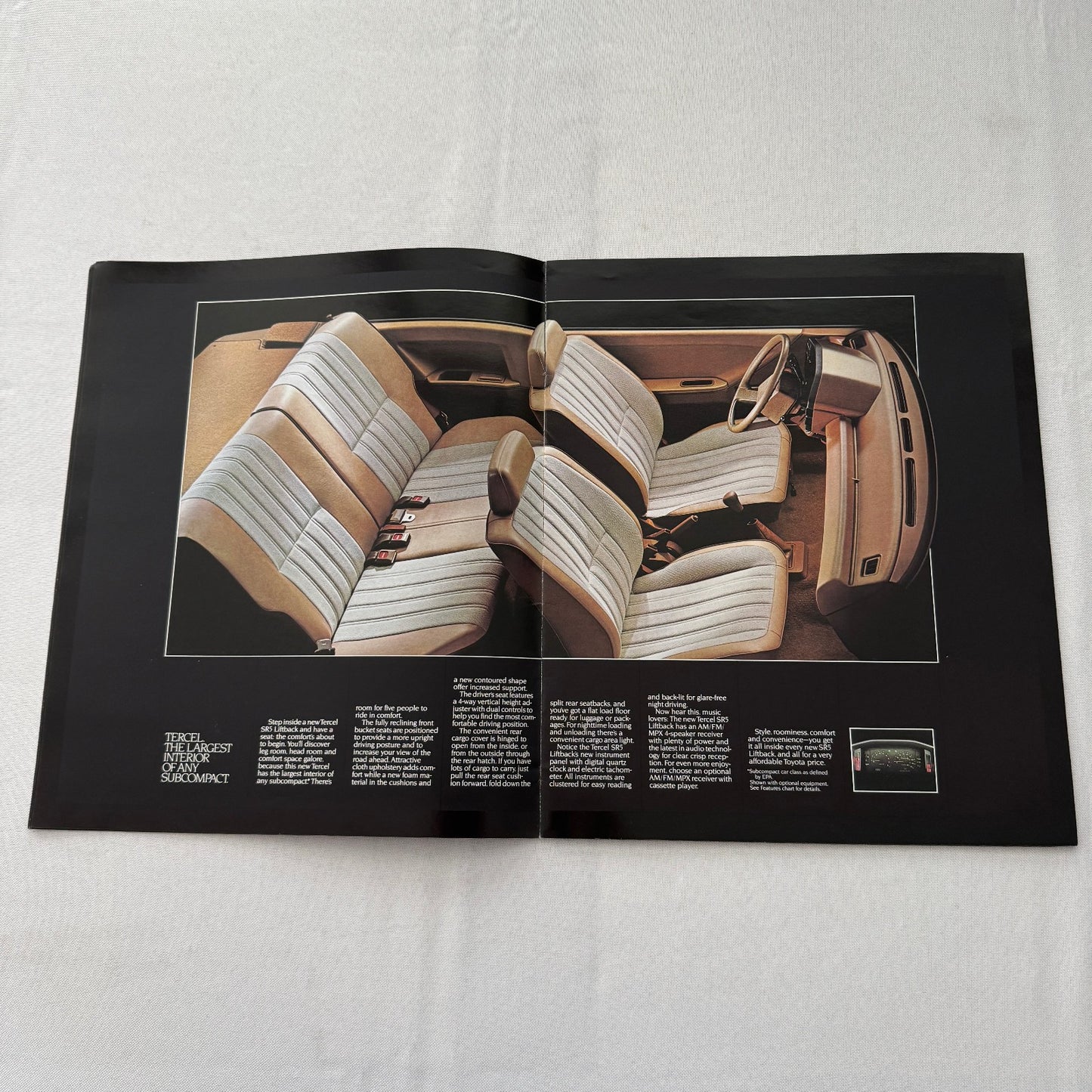 1983 Toyota Tercel Car Sales Brochure Catalog SR5 Wagon Liftback 4WD Vintage