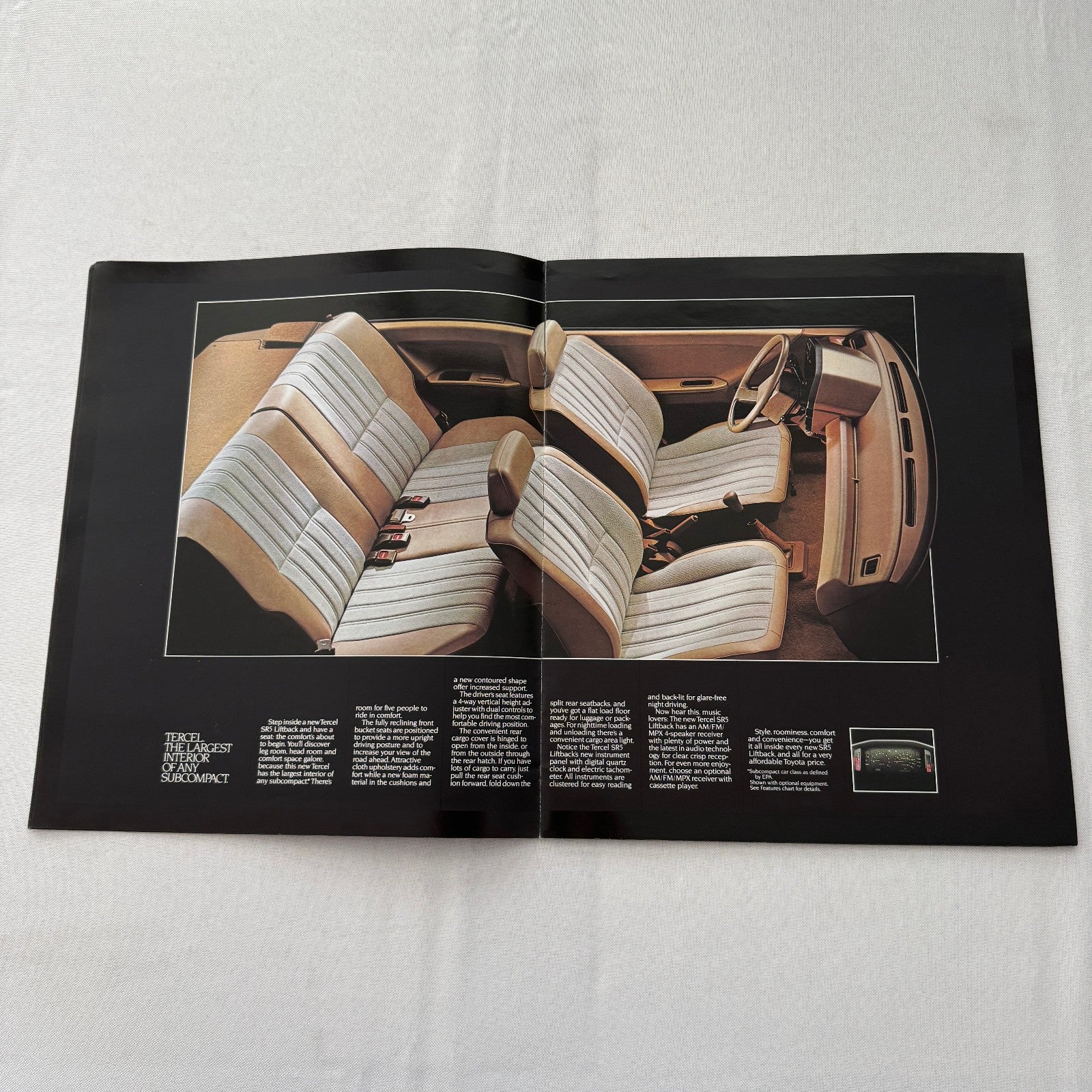 1983 Toyota Tercel Car Sales Brochure Catalog SR5 Wagon Liftback 4WD Vintage