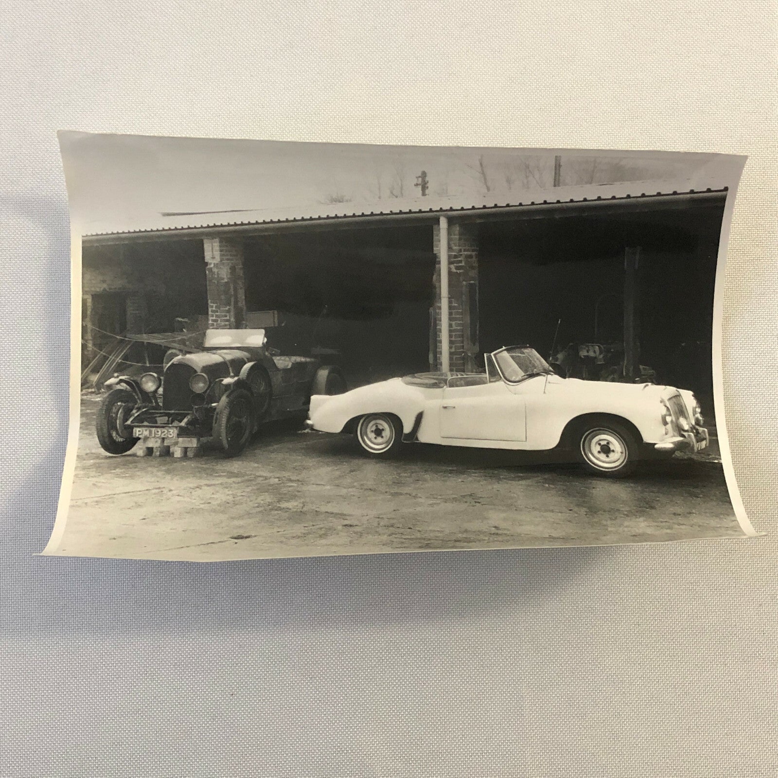 Vintage 1923 Bentley Blue Label and 1955 Daimler Conquest Roadster Photo Print
