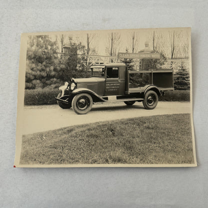 Hoover Body Company Antique Truck Factory Press Photo Photograph Water Truck