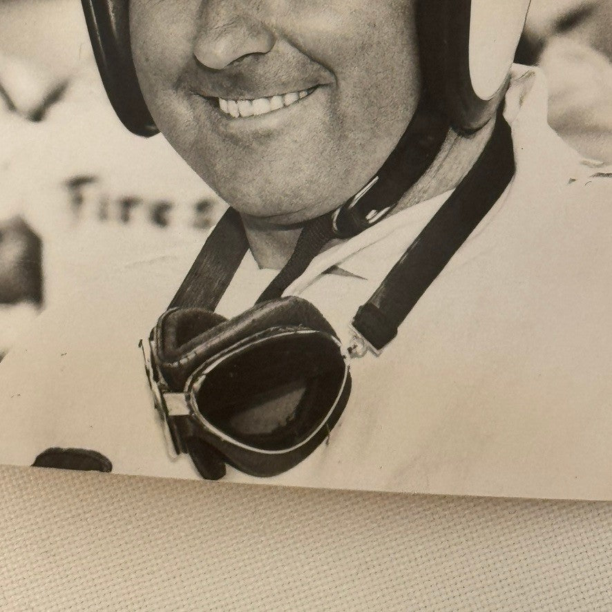 Vintage Racing Photo Jack Brabham Driver Repco Photograph Caption Motorsport