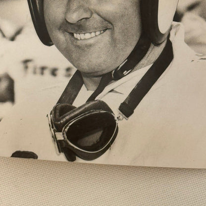 Vintage Racing Photo Jack Brabham Driver Repco Photograph Caption Motorsport