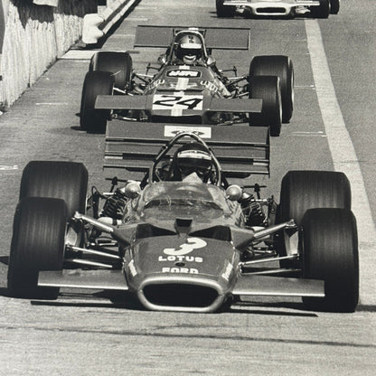 1970 Monaco Grand Prix Racing Photo Photograph Jochen Rindt Jo Siffert