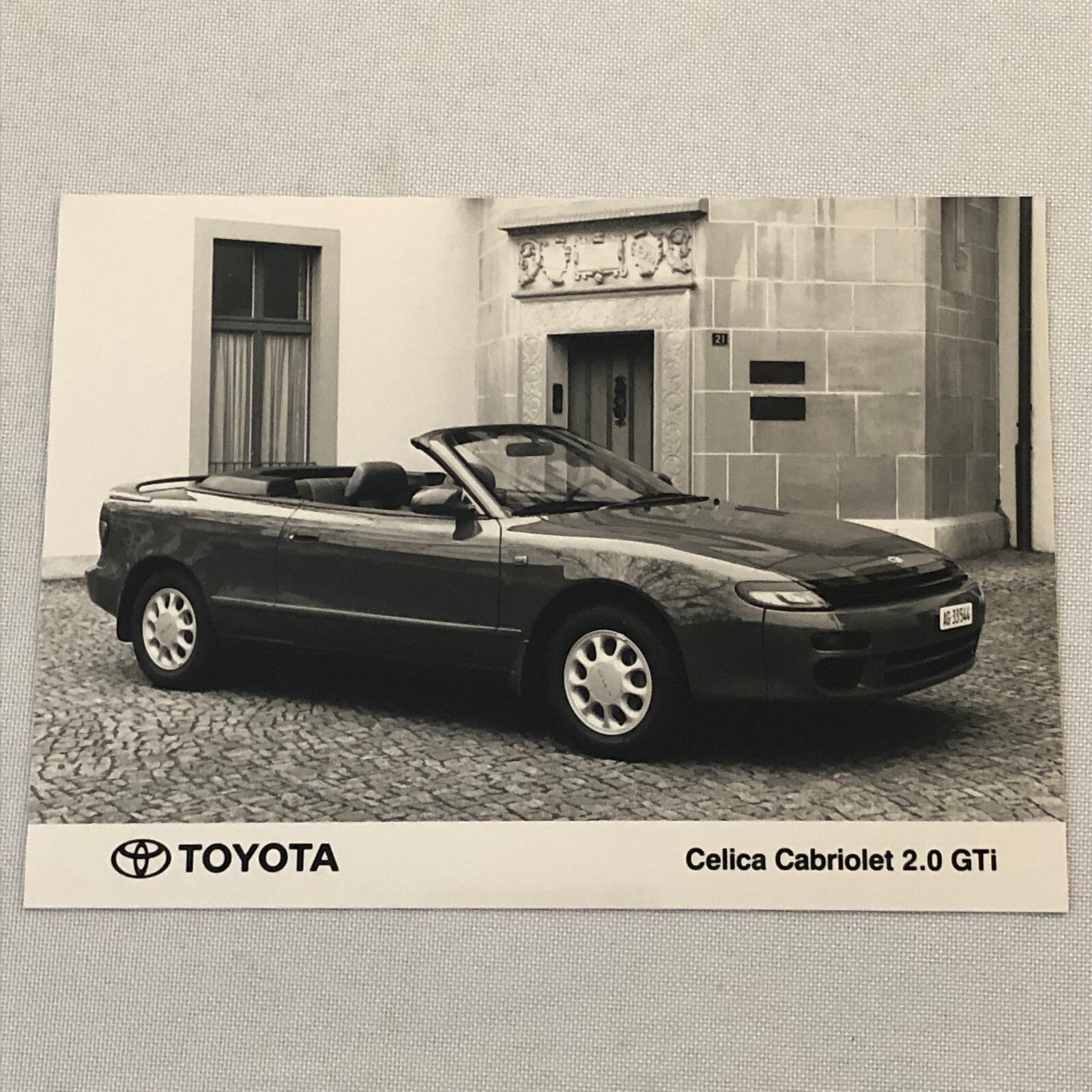 Toyota Celica Cabriolet Convertible GTi Car Factory Press Photo Photograph
