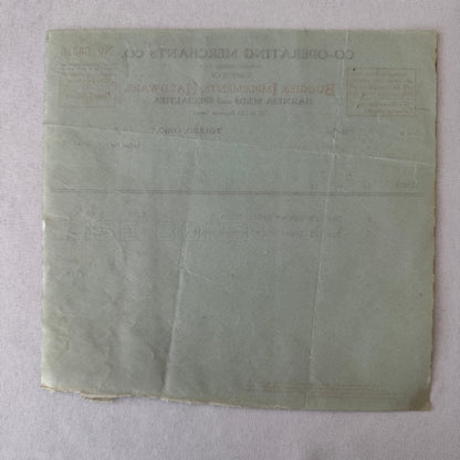 Cooperating Merchants Company Buggies and Hardware 1908 Receipt Invoice Lot 6x