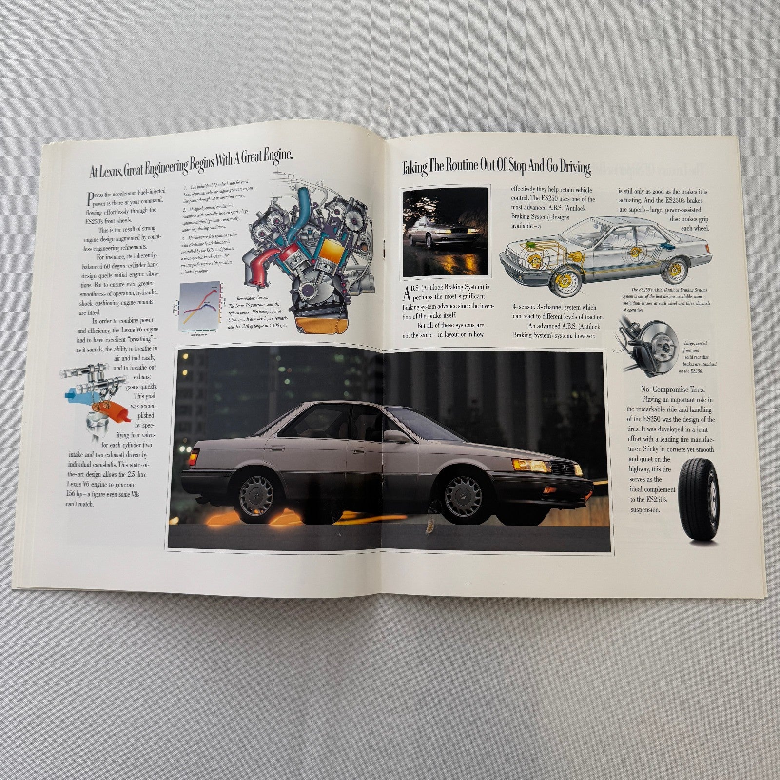 Lexus ES250 Car Sales Brochure Catalog Advertising Canadian Lexus ES 250 Vintage