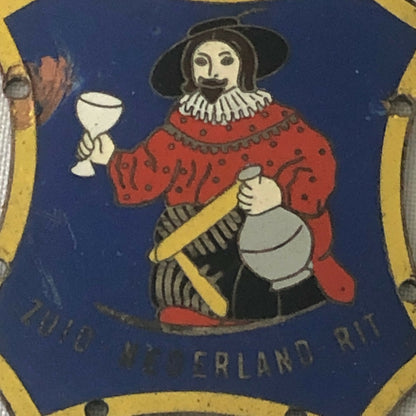 Vintage Dutch Car Club Enamel Rally Rallye Participant Badge Zuid Nederland Rit