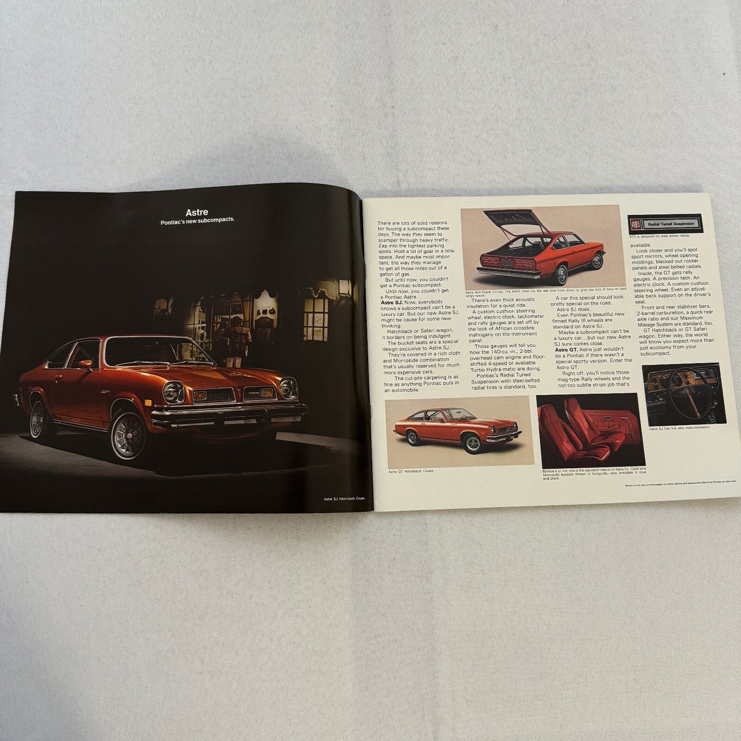 1975 Pontiac Car Sales Brochure Catalog Firebird Grand Am LeMans Grand Ville +