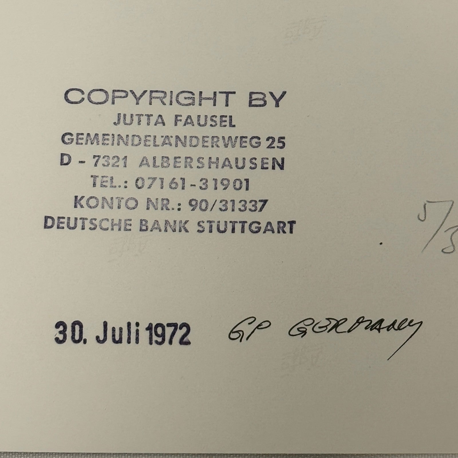 Vintage Racing Photo Ferrari Engineer Mauro Forghieri 1972 German Grand Prix