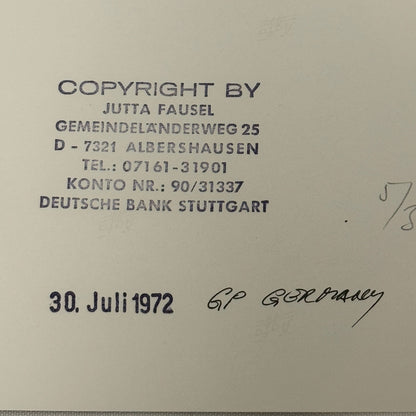 Vintage Racing Photo Ferrari Engineer Mauro Forghieri 1972 German Grand Prix