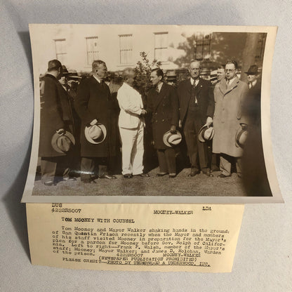 Press Photo Photograph Thomas Mooney San Quentin Prison Crime News Underwood
