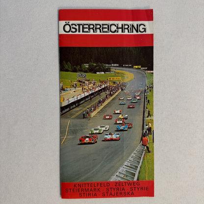 Vintage Osterreichring Austrian Grand Prix Race Track Program Formula 1 Racing