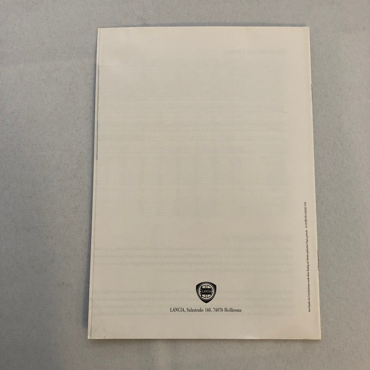 Lancia Dedra Sales Brochure Catalog Dedra HF