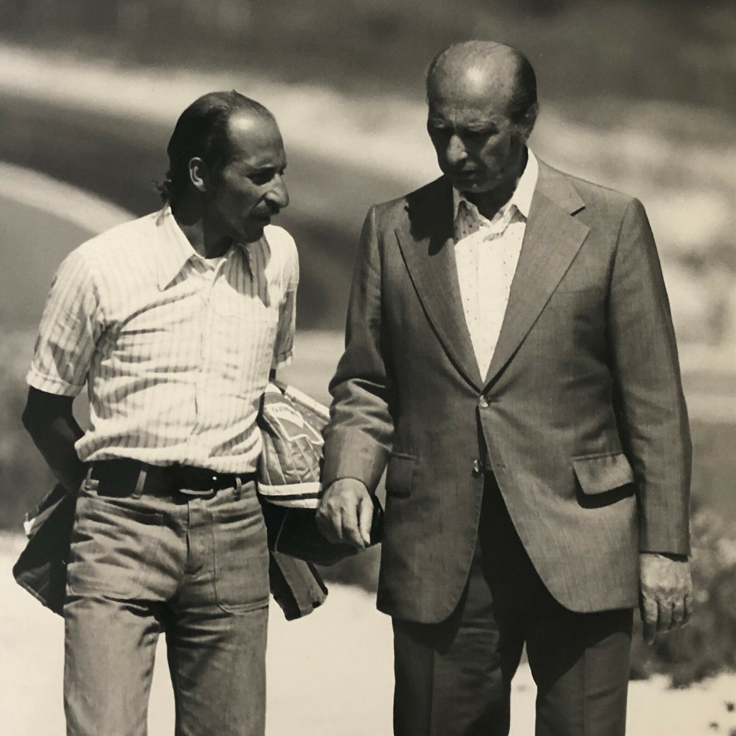 Juan Manuel Fangio Racing Driver DPPI Press Photo Photograph 1975 Dijon 